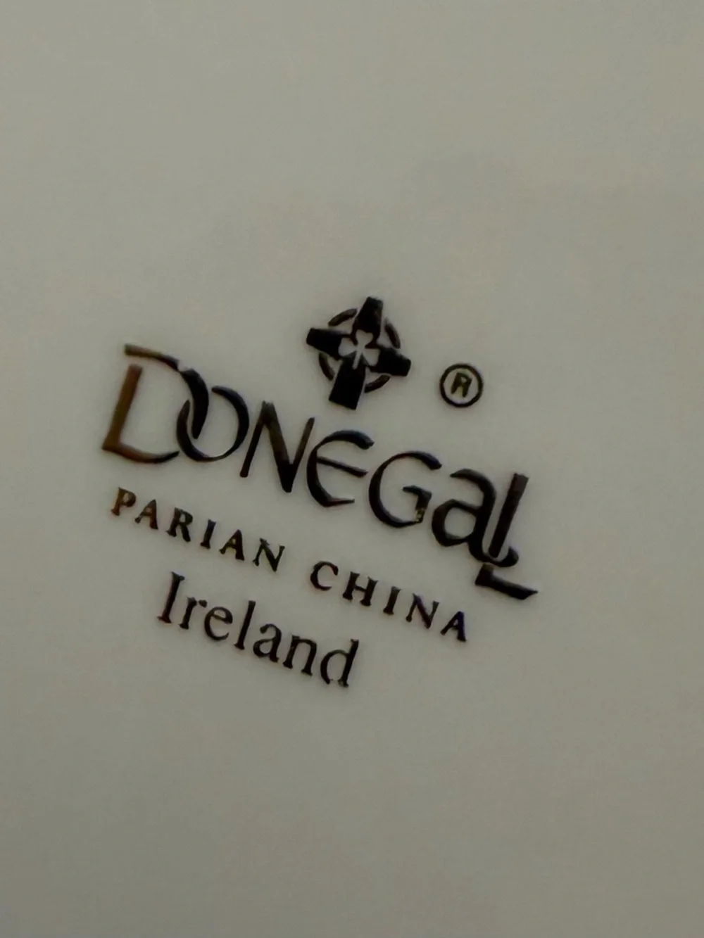 Vintage donegal Floral parian china Ireland plate